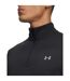 Mens Velociti Quarter Zip Fitted Long-sleeved Top Black Reflective Black Under Armour-3