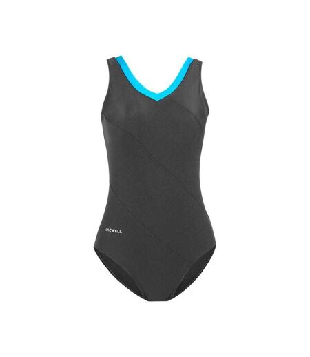 Maillot De Bain 1 Pièce Angie Femme Bleu Gris Crowell