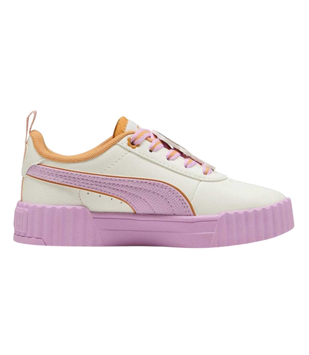 Baskets Motif/style Dora L´exploratrice Carina 3.0 Enfant Blanc Papaye Puma-2