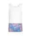 Mens Colour Block Regular Tank Top White Influence-1
