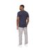 T-shirt Shellworth Homme Bleu Marine Crosshatch-3