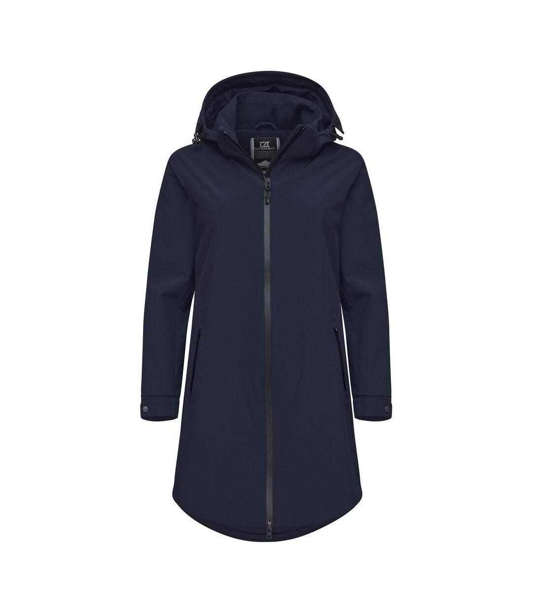 Womens/ladies Wedderburn Waterproof Jacket Dark Navy Cutter & Buck-1