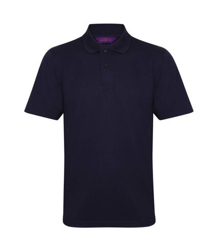 Henbury Mens Coolplus® Pique Polo Shirt (Mid Blue)