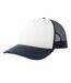 Casquette Trucker Motif/style 5 Panneaux Rapper-s Adulte Blanc Bleu Marine Atlantis-1