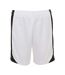 Olimpico short de foot homme blanc/noir SOLS-1