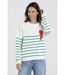 Pull Marif Blanc/Vert-1