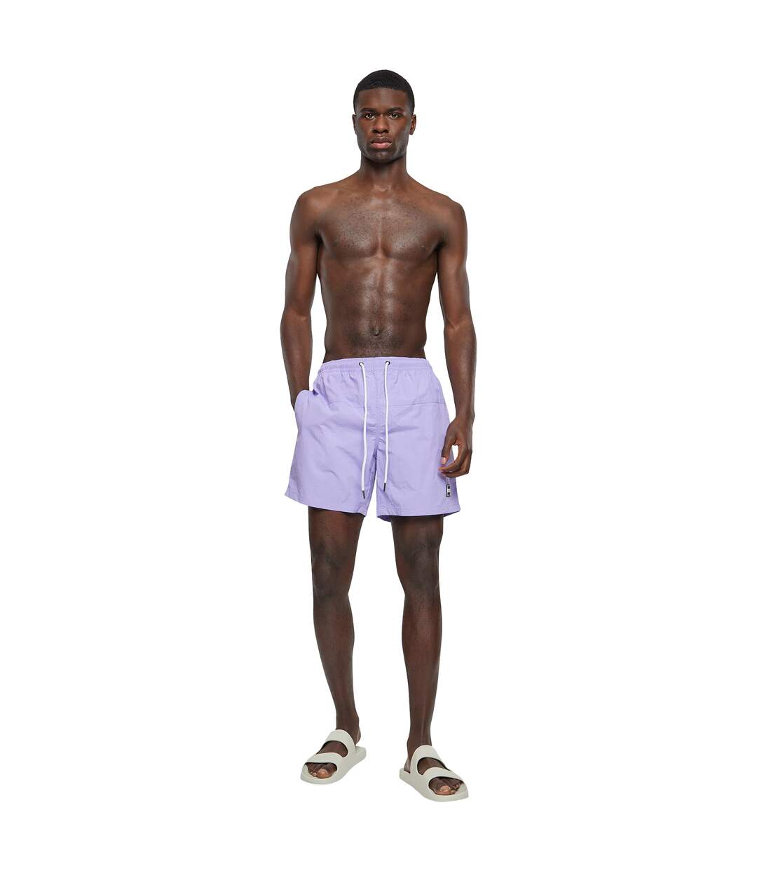 Short De Bain Motif/style Bloc Homme Lavande Urban Classics-1