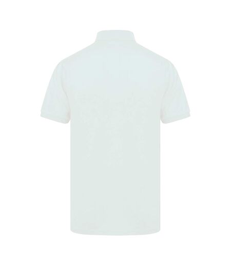 Henbury Mens Short Sleeved 65/35 Pique Polo Shirt (White) - UTRW625