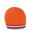 Bonnet National Adulte Orange Rouge Blanc Result Winter Essentials-1