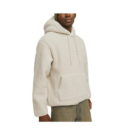 Sweat à capuche polaire ecru homme jack & jones frederiksberg - l