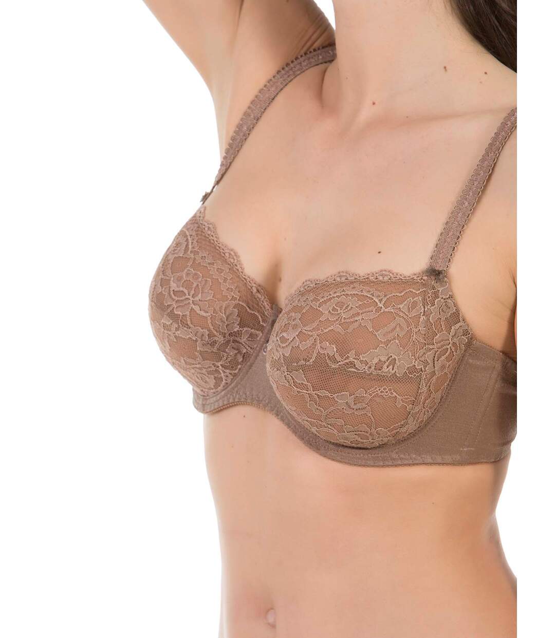 Soutien-gorge emboîtant grande taille Clarisse Selmark vison-3