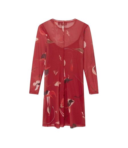 Robe Courte Manches Longues Femme Rouge Ted Baker