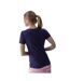 Womens/ladies Cotton Slim T-shirt Violet Navy Blue 4F-3
