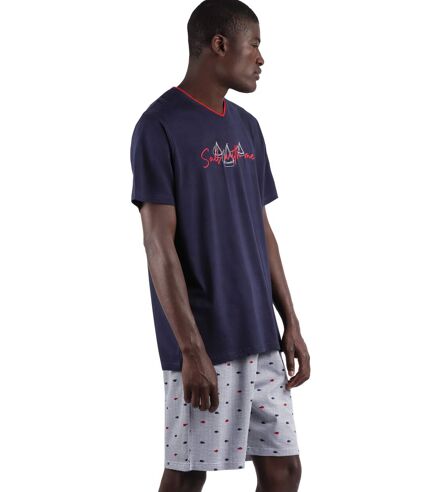 Pyjama tenue d'intérieur short t-shirt Sailing Admas