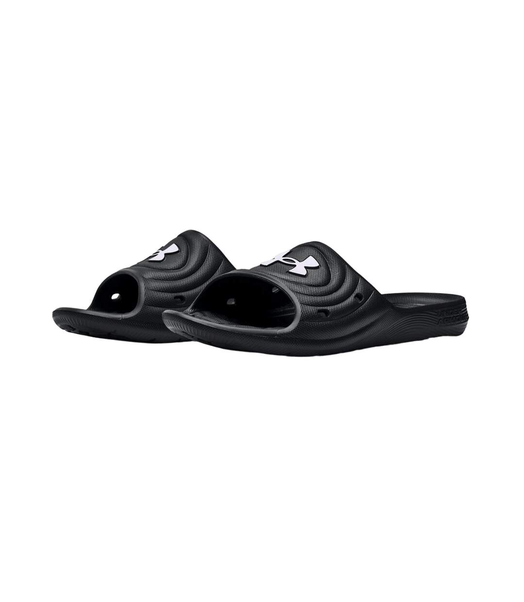 Unisex adult locker iv sliders black/white Under Armour-1