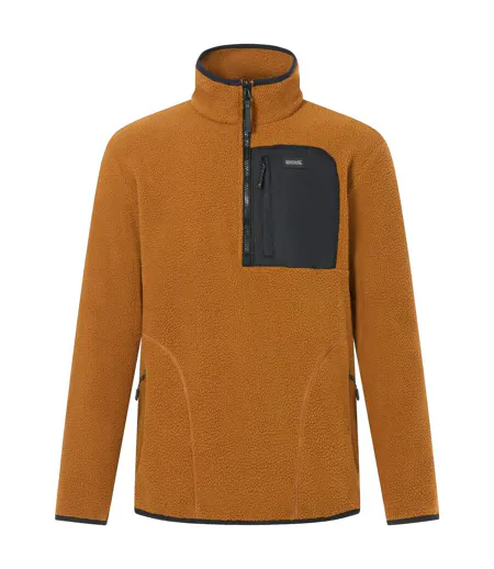 Veste Polaire Frankie Homme Brun Clair Vif Noir Regatta