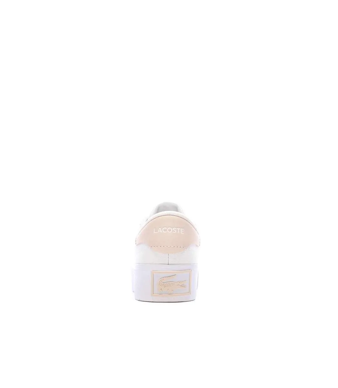 Baskets blanches/roses femme lacoste ziane platform-3