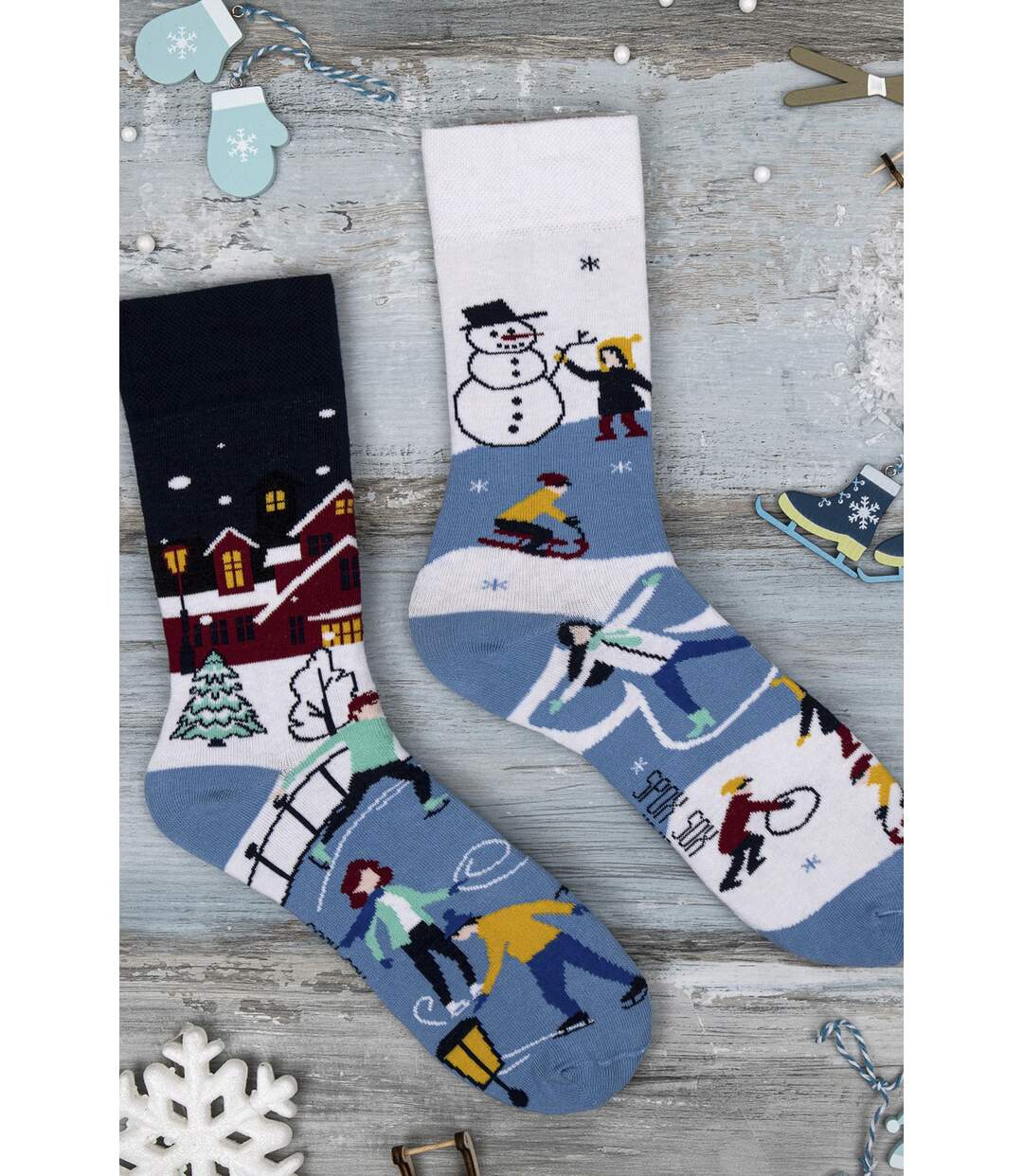 SPOX SOX - Unisex Novelty Socks - Winter Sport