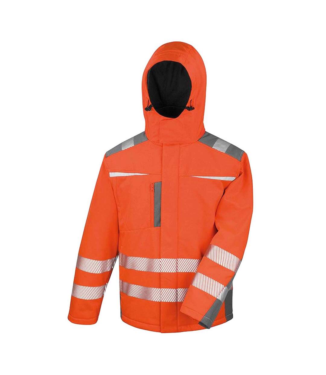Safeguard Mens Dynamic Hi-visibility Softshell Work Coat Orange Result-1