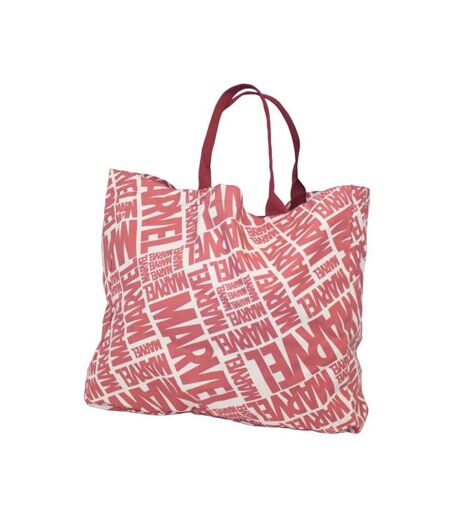 Tote Bag Motif/style Logo Taille Unique Rouge Blanc Marvel