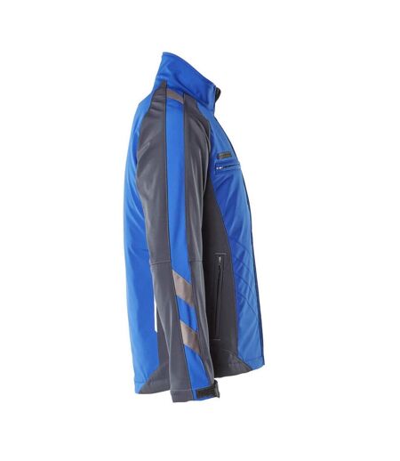 Mens Unique Dresden Soft Shell Jacket Royal Blue Dark Navy Mascot