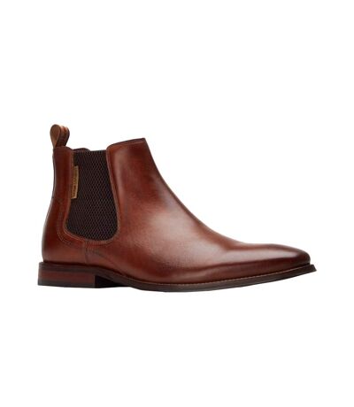 Bottines chelsea sikes homme brun clair Base London