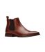 Bottines chelsea sikes homme brun clair Base London-1