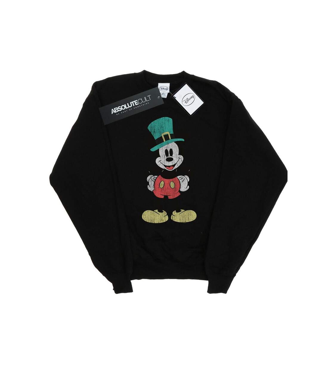 Disney Sweatshirt chapeau Mickey Mouse Leprechaun Femme/Ladies (Noir) - UTBI27951-1