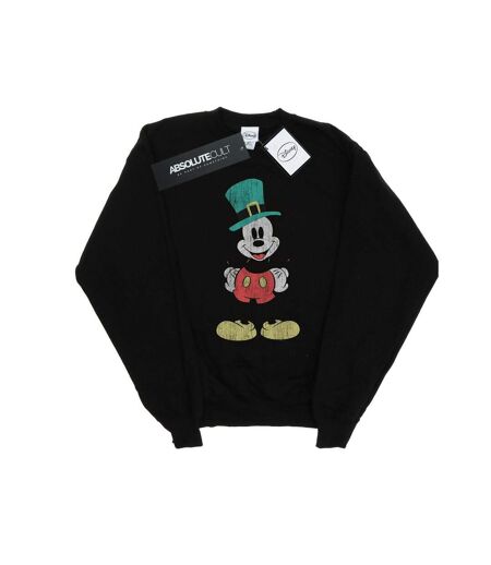 Disney Sweatshirt chapeau Mickey Mouse Leprechaun Femme/Ladies (Noir) - UTBI27951