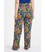 Pantalon fluide taille élastiquée maille-2