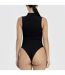 Ladies Essentials Sleeveless Turtleneck Bodysuit Sculpting Recycled Stretch Fit-5