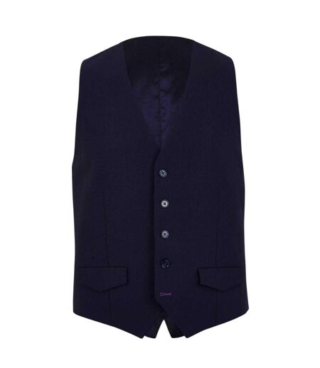 Mens Italian Slim Sleeveless Waistcoat Navy Without Prejudice