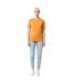 Unisex adult bryce recycled cotton t-shirt sundial orange Iqoniq-3