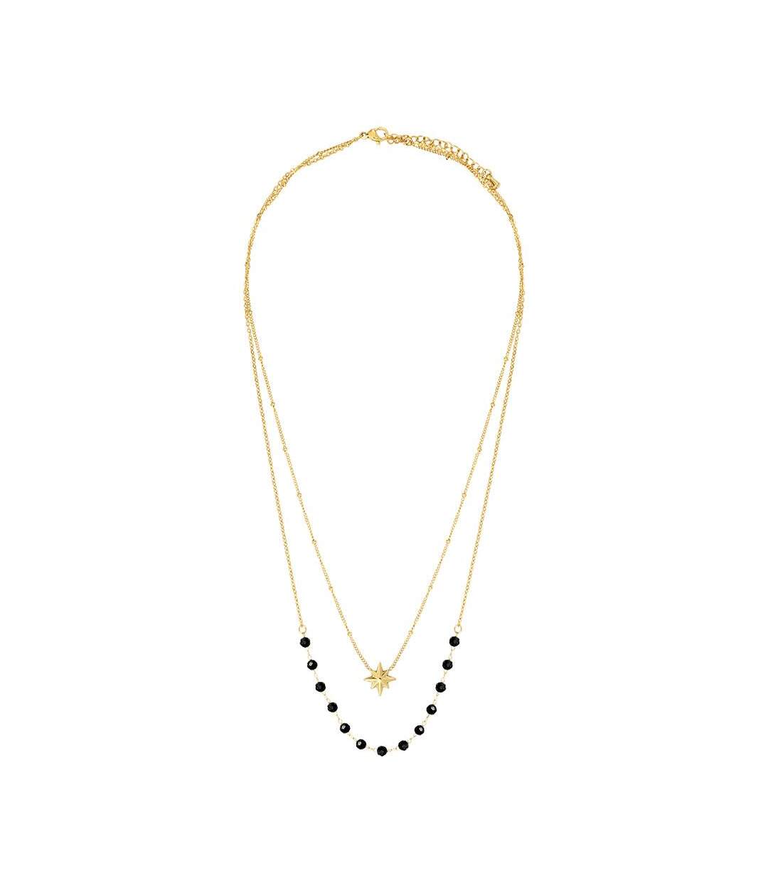 Collier doré/noir femme clio blue co4086s-1