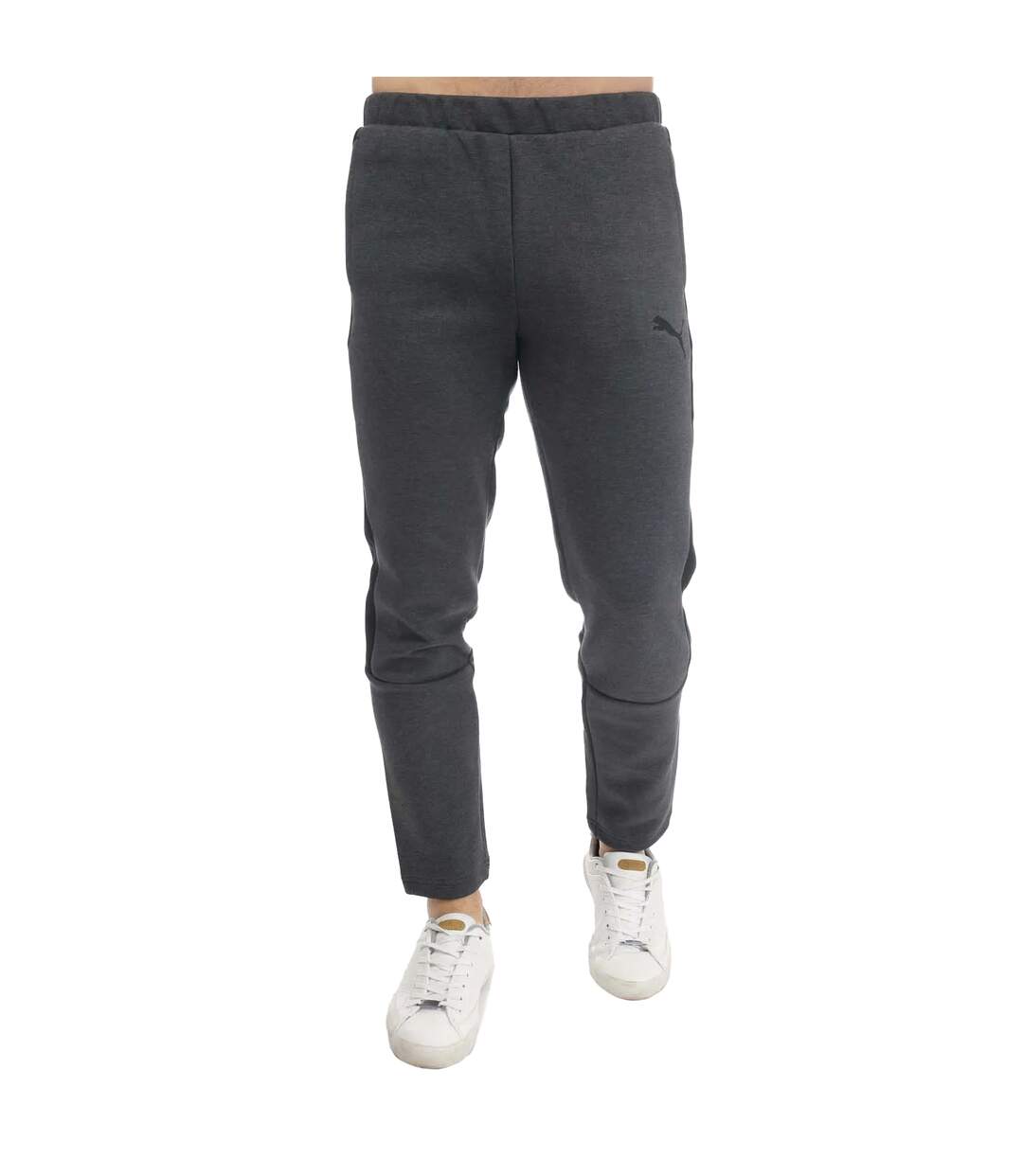 Mens Evostripe Core Jogging Bottoms Grey Heather Puma-1