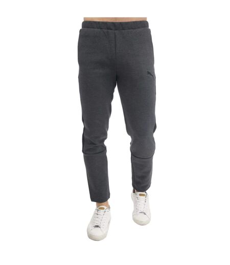 Mens Evostripe Core Jogging Bottoms Grey Heather Puma