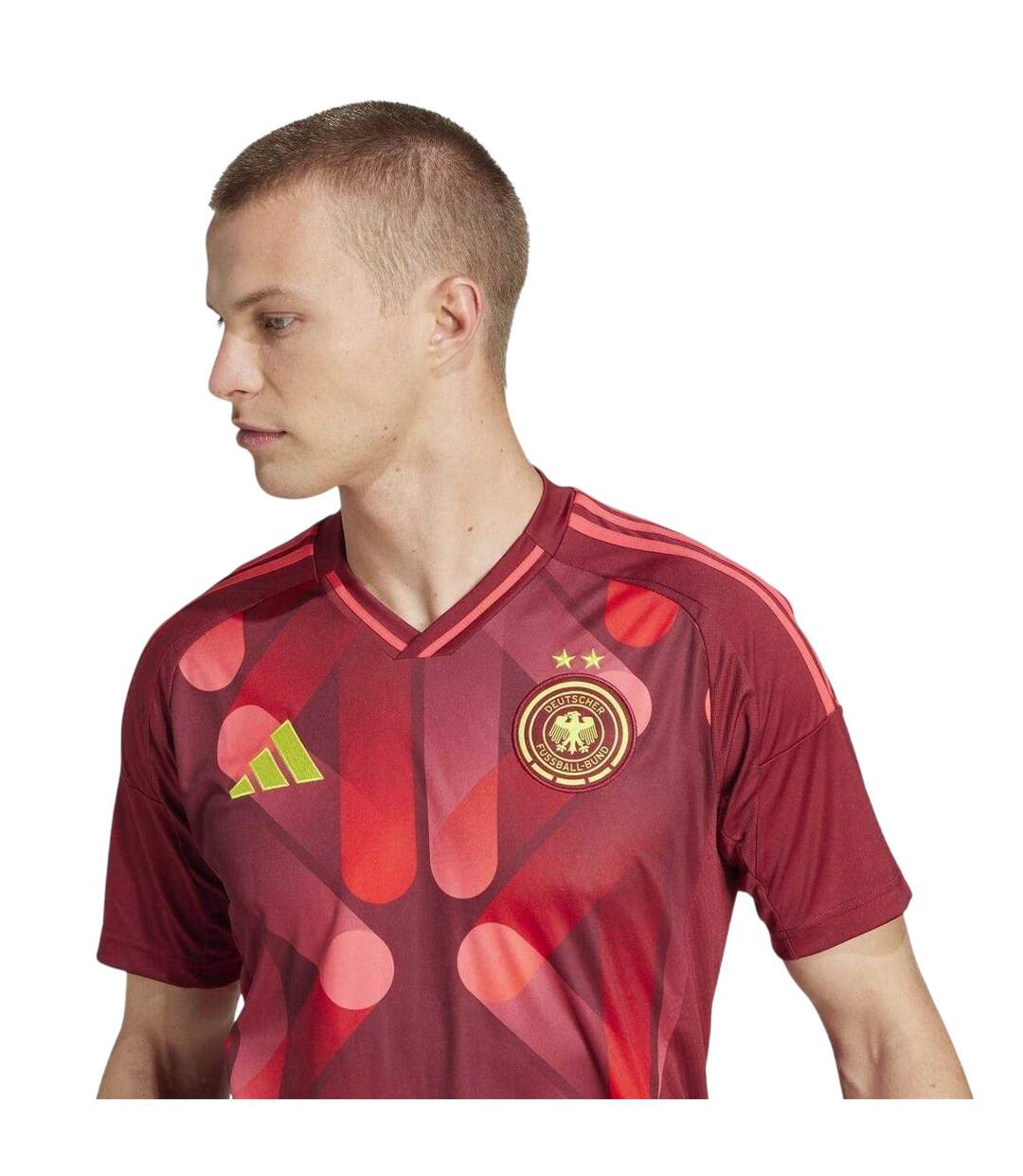 Maillot Extérieur Motif/style L´équipe D´allemagne De Football Homme Bordeaux Adidas-4