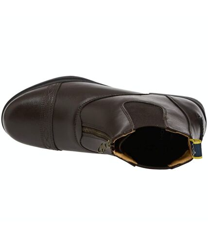 Moretta Womens/Ladies Rosetta Leather Paddock Boots (Brown)