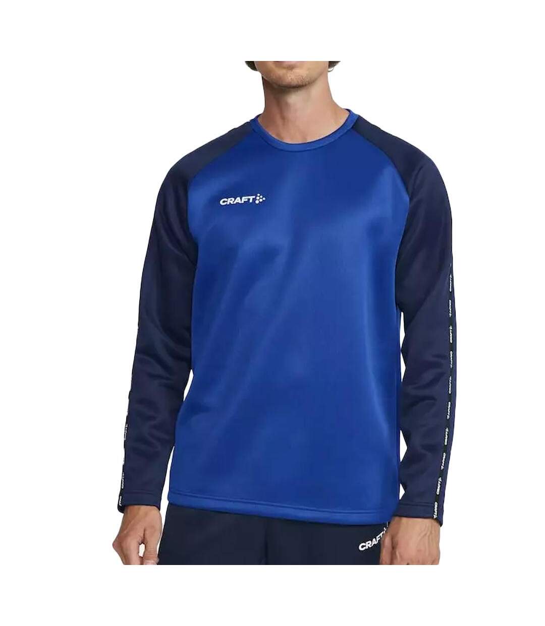 Sweat bleu homme homme craft crewneck-1
