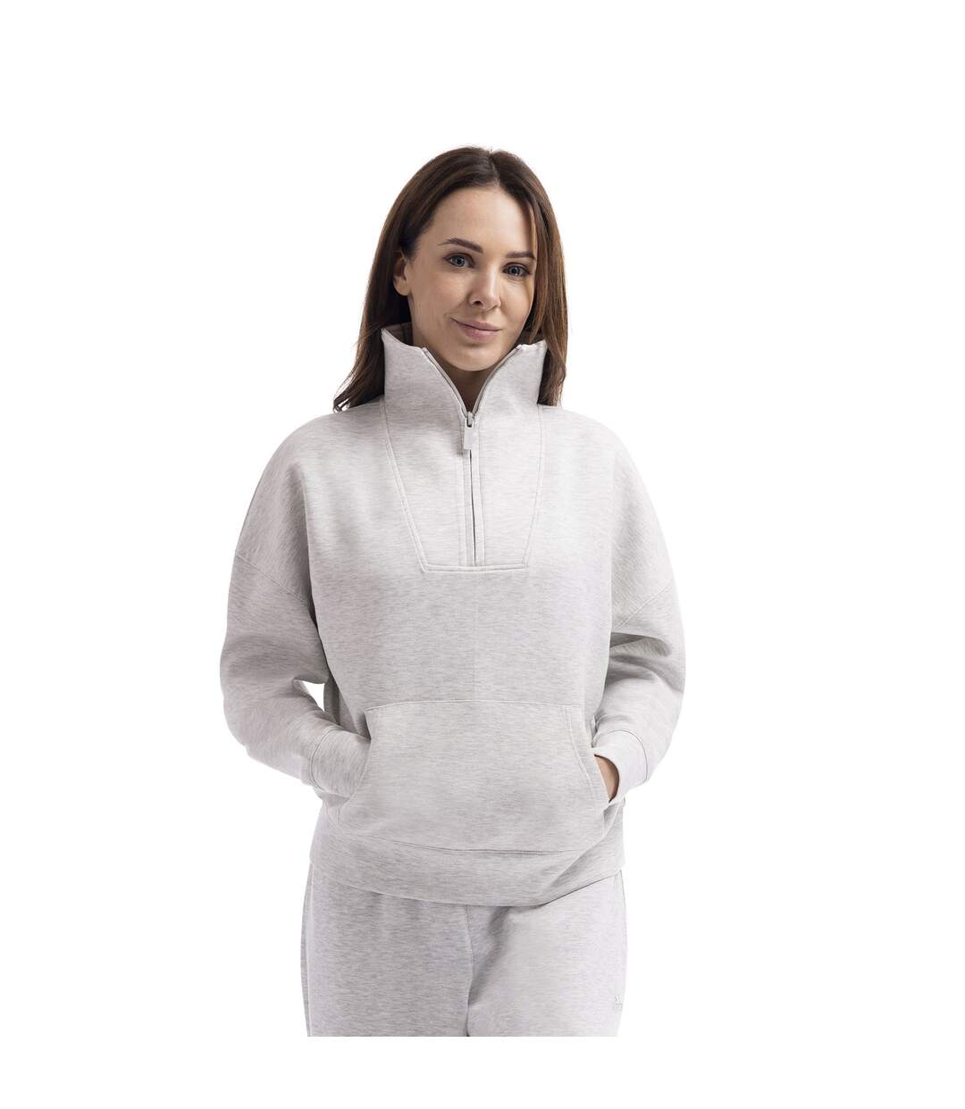 Sweat Jean Femme Gris Chiné Trespass-1