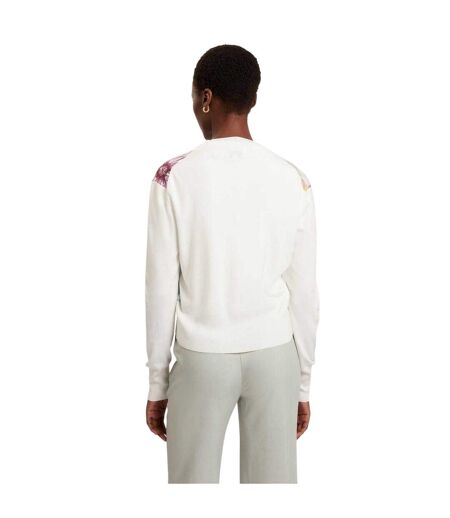 Cardigan Motif/style Floral Femme Blanc Cassé Ted Baker