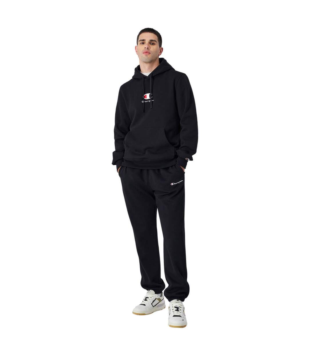 Sweat À Capuche Homme Noir Champion-1