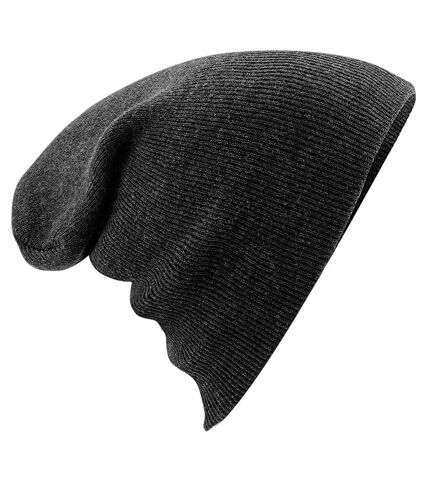 Bonnet tricoté unisexe gris anthracite Beechfield