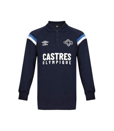 Polo manches longues marine homme umbro fan - 3xl