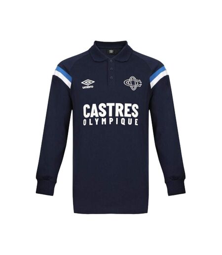 Polo manches longues marine homme umbro fan - 3xl