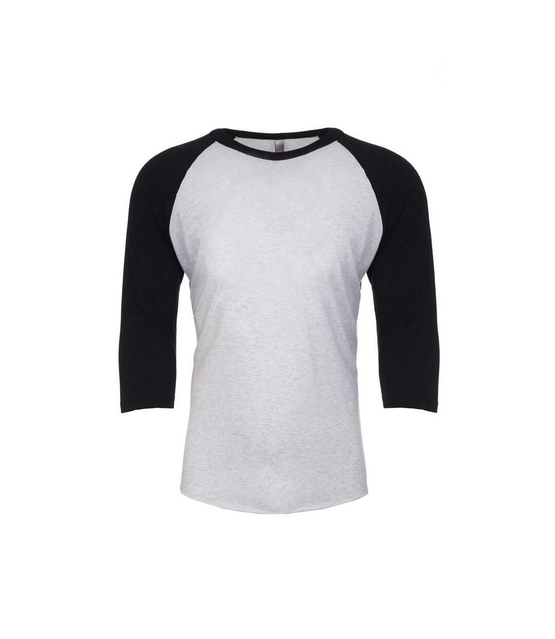 Next Level Adultes T-Shirt raglan unisexe à manches 3/4 en tri-blend (Noir vintage/blanc cuir) - UTPC3484