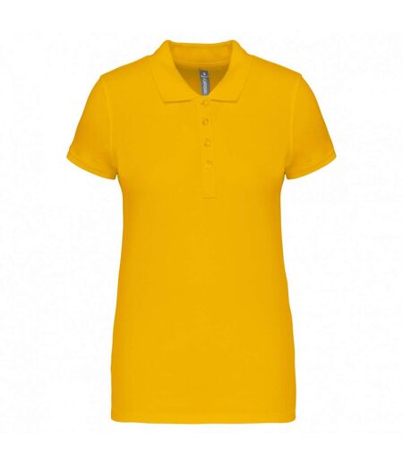 Kariban Womens/Ladies Pique Polo Shirt (Yellow) - UTPC6891