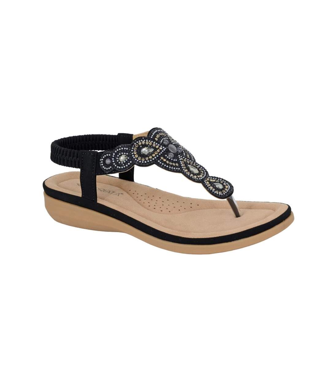 Sandales mazzina femme noir Cipriata