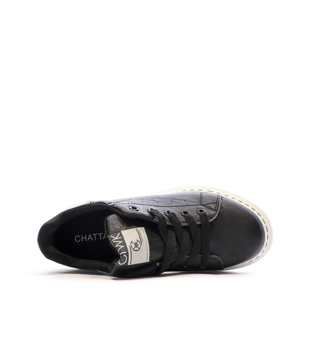 Baskets noires femme chattawak hawai-4