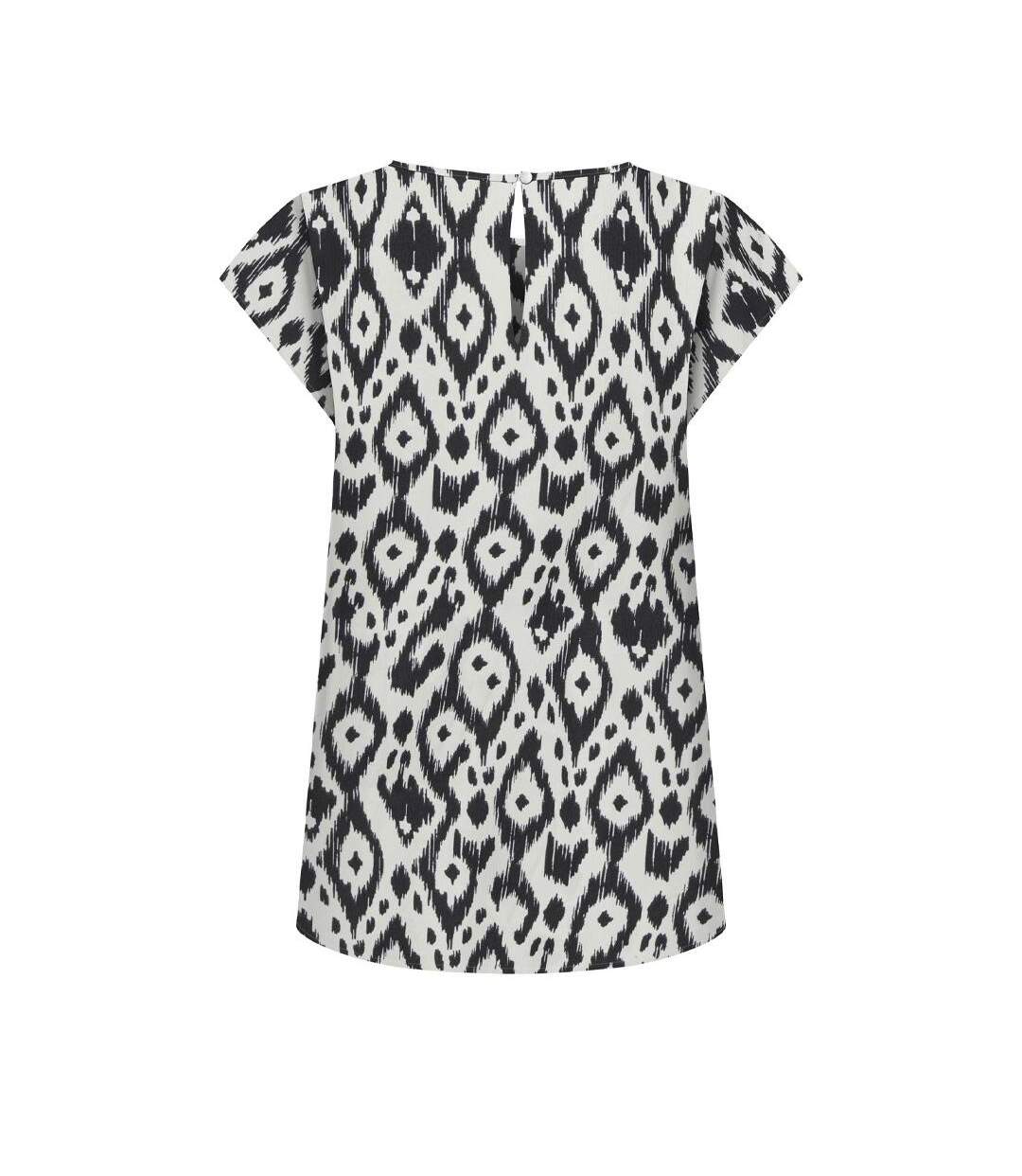 Blouse blanche/noir à motifs femme only nova - 34-2